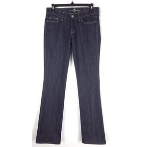 7 For All Mankind Colette Dark Wash Slim Bootcut Jeans Size 26 Inseam 32.5"